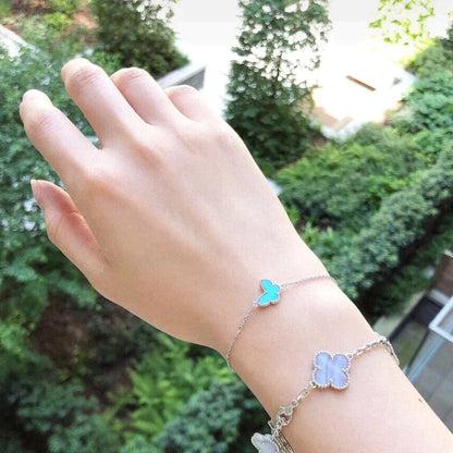 [Luna Brilliance]BUTTERFLY TURQUOISE BUTTERFLY BRACELET SILVER
