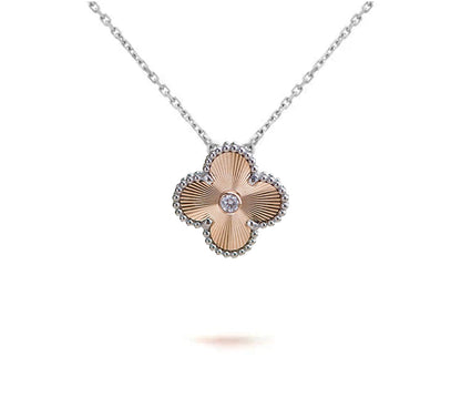 [Luna Brilliance]CLOVER 15MM NECKLACE SILVER COLLECTION
