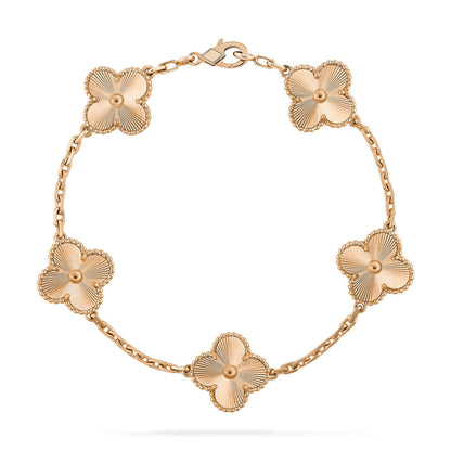 [Luna Brilliance]CLOVER ROSE GOLD BRACELET COLLECTION,5 MOTIFS