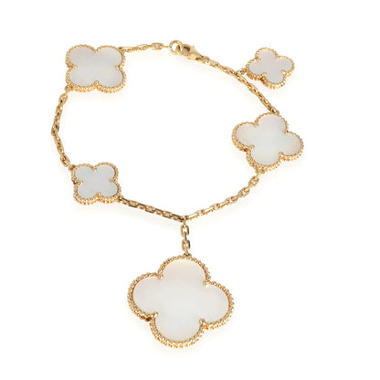 [Luna Brilliance]MAGIC CLOVER MOP GOLD BRACELET 5 MOTIFS