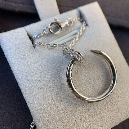 [Luna Brilliance]JUSTE NECKLACE SILVER DIAMONDS