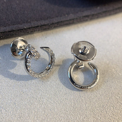 [Luna Brilliance]JUSTE EARRINGS SILVER DIAMONDS
