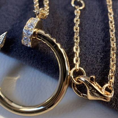 [Luna Brilliance]JUSTE NECKLACE PINK GOLD