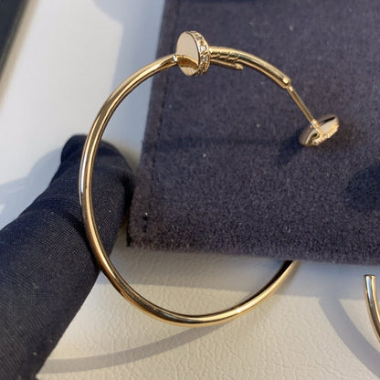 [Luna Brilliance]JUSTE EARRINGS GOLD DIAMONDS 1.8MM