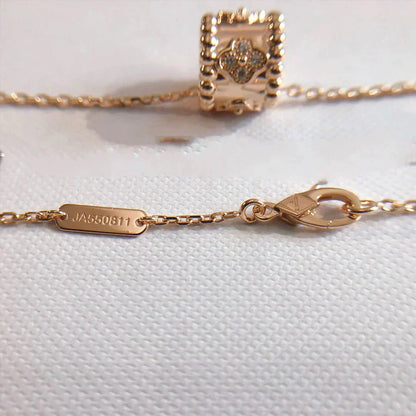 [Luna Brilliance]PERLEE PEDANT NECKLACE GOLD / ROSE GOLD