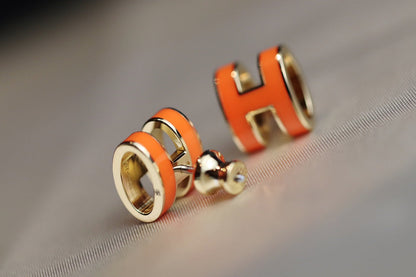 [Luna Brilliance]MINI POP H EARRINGS ORANGE