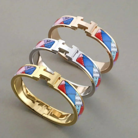 [Luna Brilliance]H BRACELET DOTTED BORDER 12MM