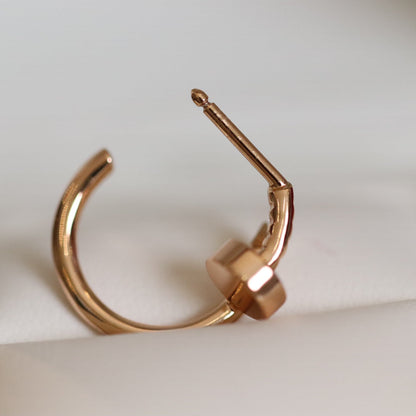[Luna Brilliance]JUSTE EARRINGS PINK GOLD