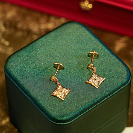 [Luna Brilliance]STAR DIAMONDS EARRINGS GOLD