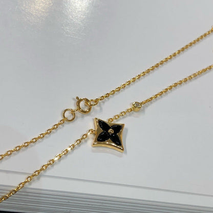 [Luna Brilliance]STAR BLACK MOP NECKLACE