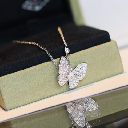 [Luna Brilliance]BUTTERFLY DIAMOND NECKLACE