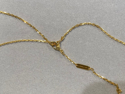 [Luna Brilliance]CLOVER 25MM NECKLACE GOLD CARNELIAN