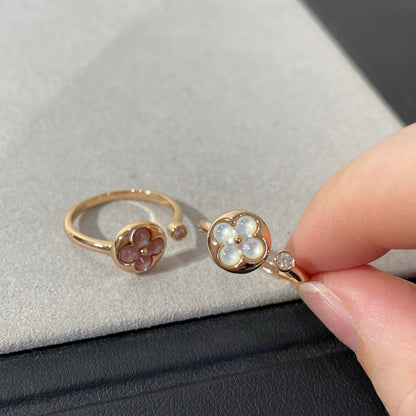 [Luna Brilliance]SUN 1 DIAMOND PINK MOP RING