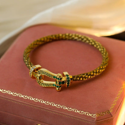 [Luna Brilliance]FORCE 10 GOLD GREEN DIAMOND PAVED