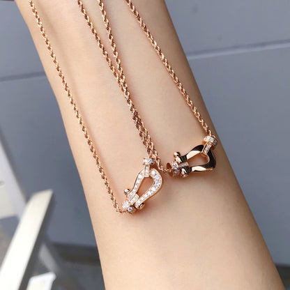 [Luna Brilliance]FORCE 10 PINK GOLD DIAMOND NECKLACE