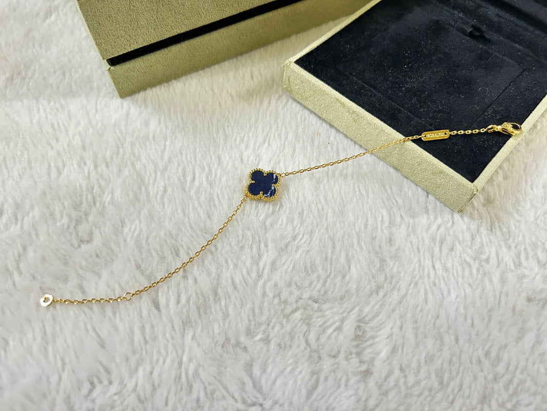 [Luna Brilliance]CLOVER 1 MOTIF PIETERSITE BRACELET