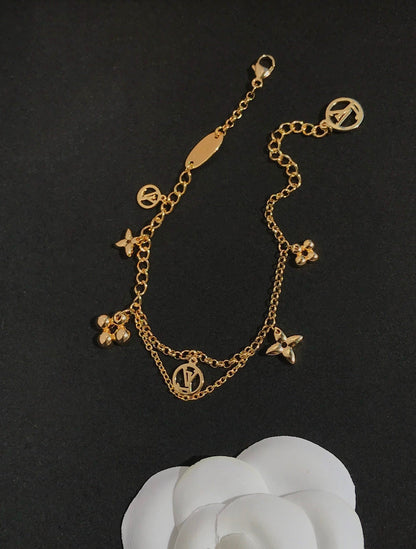 [Luna Brilliance]BLOOMING PINK GOLD MOP BRACELET