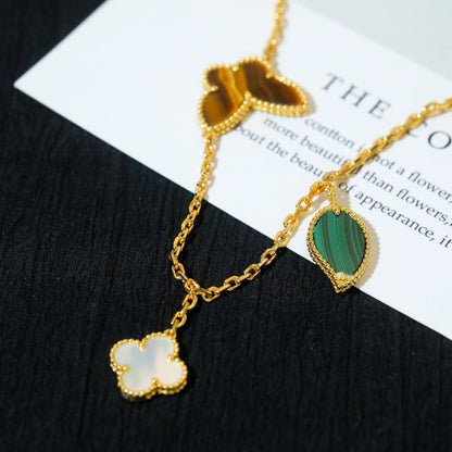 [Luna Brilliance]LUCKY SPRING 5 MOTIF GOLD BRACELET