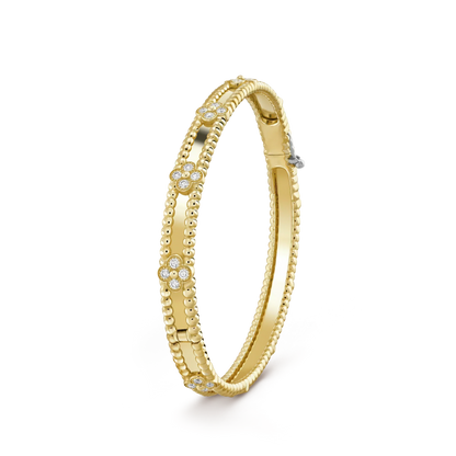 [Luna Brilliance]CLOVER BRACELET 4MM DIAMONDS