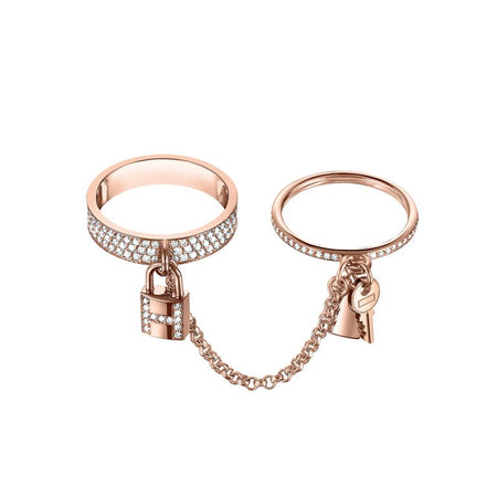 [Luna Brilliance]HM KELLY CLOCHETTE DOUBLE RING IN  WITH DIAMONDS