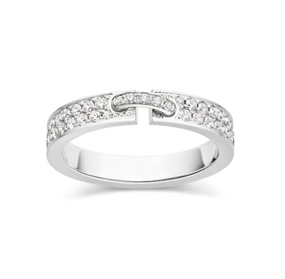 [Luna Brilliance]ALLIANCE LIENS VIDENCE PAVED DIAMOND 4MM RING