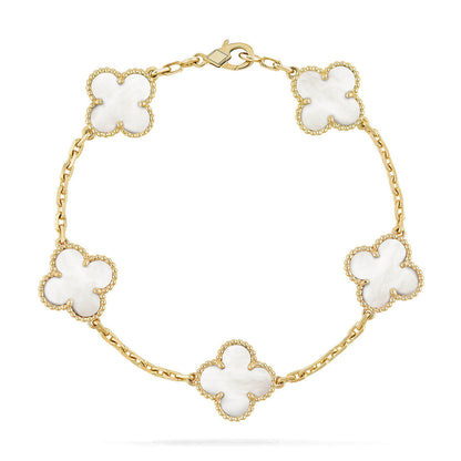 [Luna Brilliance]CLOVER GOLD BRACELET COLLECTION,5 MOTIFS