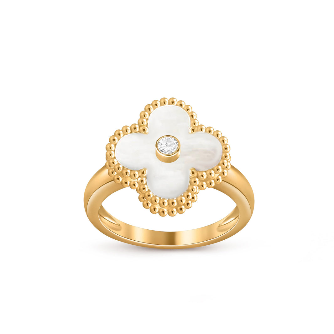 [Luna Brilliance]CLOVER DIAMOND RING GOLD COLLECTION