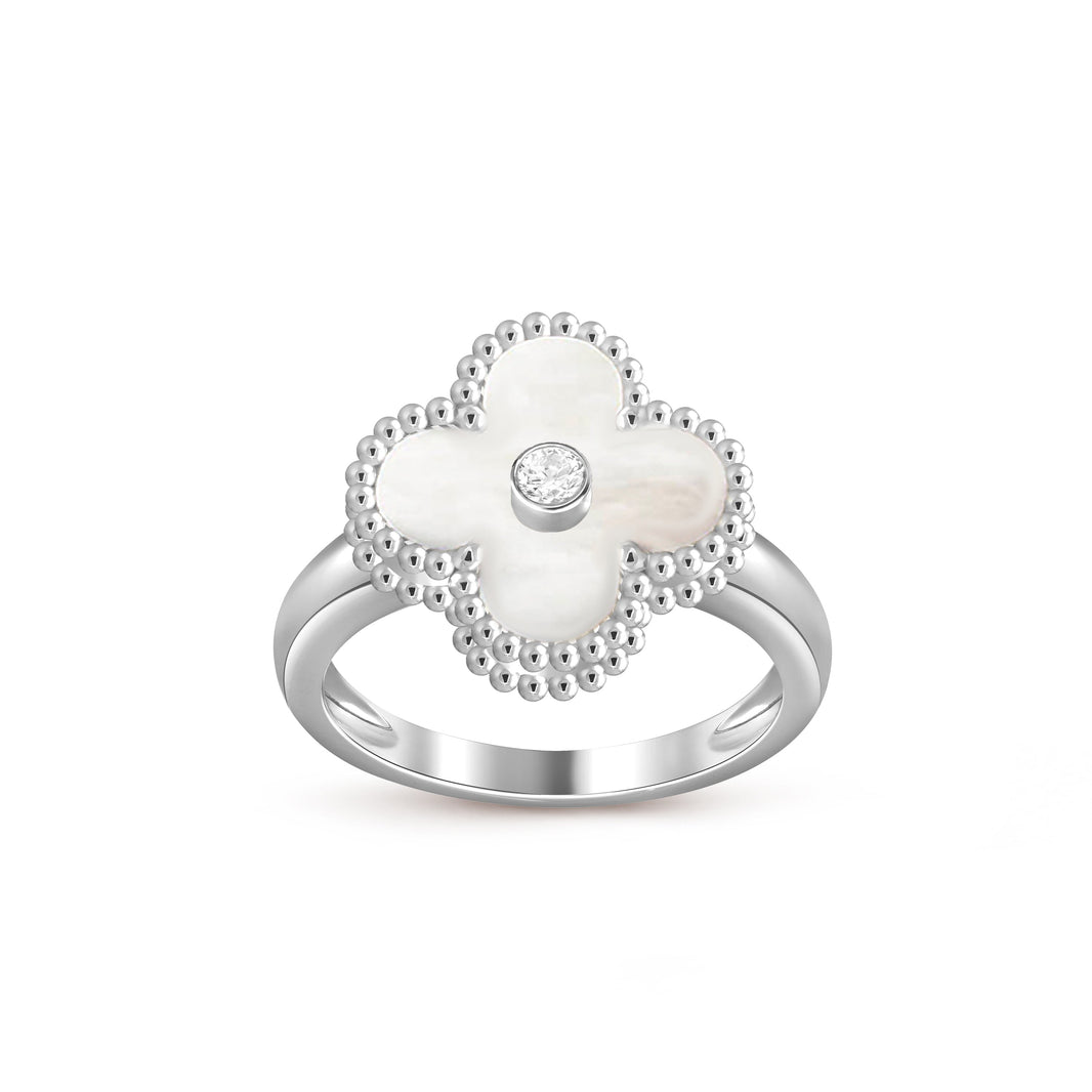 [Luna Brilliance]CLOVER SILVER DIOMND RING COLLECTION