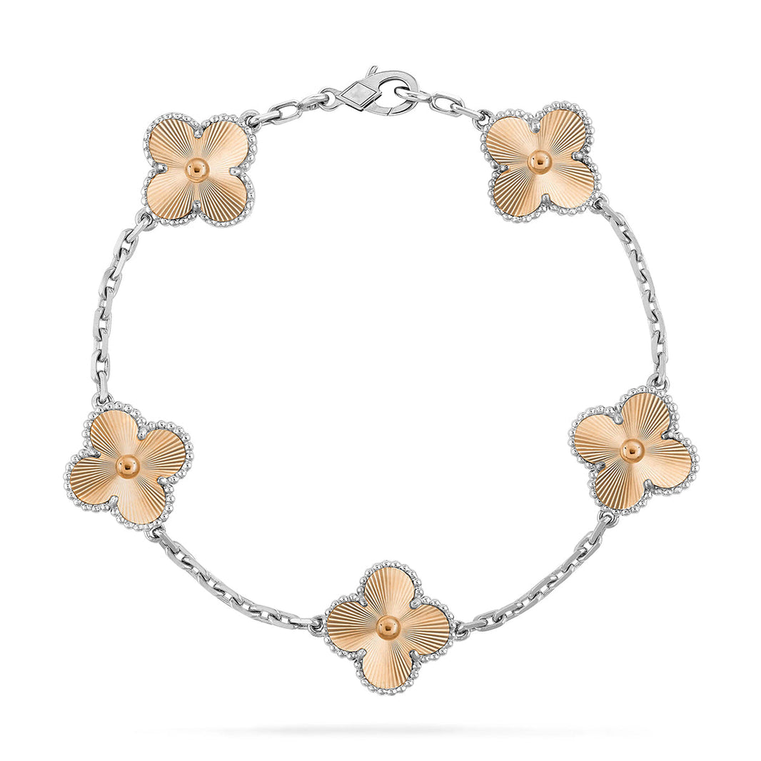 [Luna Brilliance]CLOVER SILVER BRACELET COLLECTION,5 MOTIFS