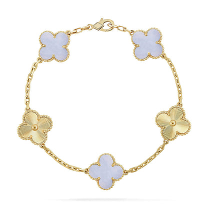 [Luna Brilliance]CLOVER LASER GOLD BRACELET COLLECTION,5 MOTIFS