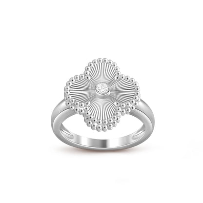 [Luna Brilliance]CLOVER SILVER DIOMND RING COLLECTION