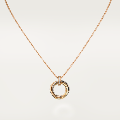 [Luna Brilliance]TRINITY NECKLACE GOLD  DIAMONDS
