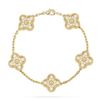 [Luna Brilliance]CLOVER GOLD BRACELET COLLECTION,5 MOTIFS