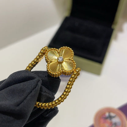 [Luna Brilliance]CLOVER RIVERSIBLE RING GOLD COLLECTION