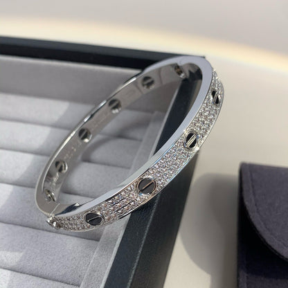 [Luna Brilliance]LOVE BRACELET 6.1MM DIAMOND-PAVED CERAMIC