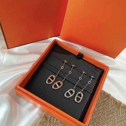 [Luna Brilliance]CHAINE TASSEL EARRINGS