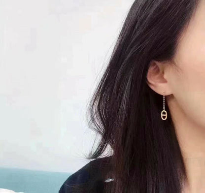 [Luna Brilliance]CHAINE TASSEL EARRINGS