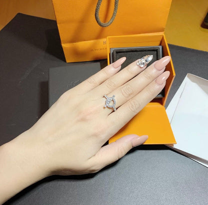 [Luna Brilliance]ECHAPPEE RING SILVER DIAMOND