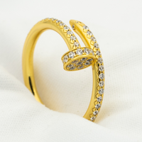 [Luna Brilliance]JUSTE RING 1.8MM GOLD DIAMONDS