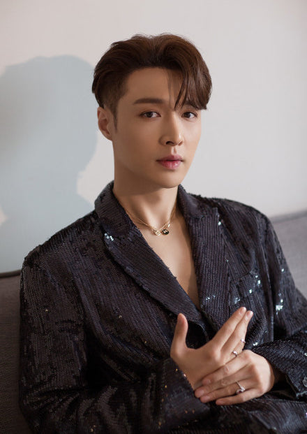 [Luna Brilliance]JEUX DE PINK GOLD DIAMOND NECKLACE