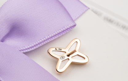 [Luna Brilliance]JEUX DE WHITE MOP ROSE GOLD DIAMOND EARRINGS