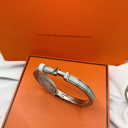 [Luna Brilliance]CLASSIC HM CLIC GREEN 8MM ENAMEL BRACELET