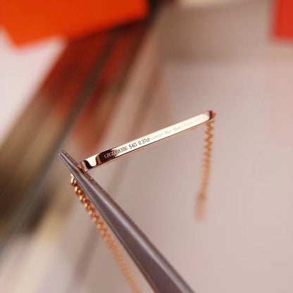 [Luna Brilliance]HM FIRE PIG NOSE NECKLACE TRENDY STREET