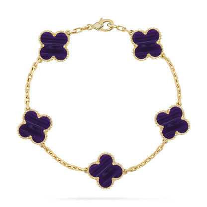 [Luna Brilliance]CLOVER GOLD BRACELET COLLECTION,5 MOTIFS