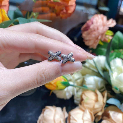 [Luna Brilliance]JEUX DE SILVER DIAMOND EARRINGS