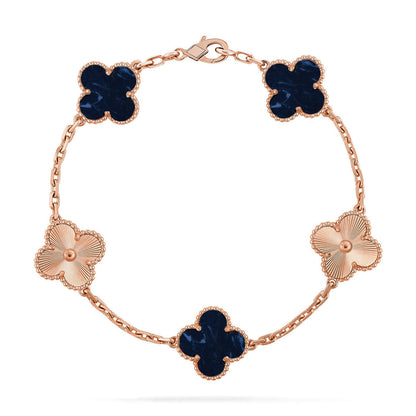 [Luna Brilliance]CLOVER LASER ROSE GOLD BRACELET COLLECTION,5 MOTIFS