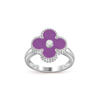 [Luna Brilliance]CLOVER SILVER DIOMND RING COLLECTION