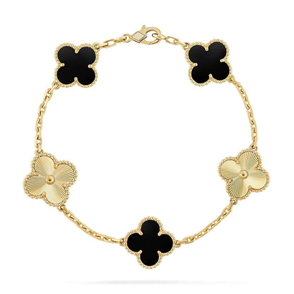 [Luna Brilliance]CLOVER LASER GOLD BRACELET COLLECTION,5 MOTIFS