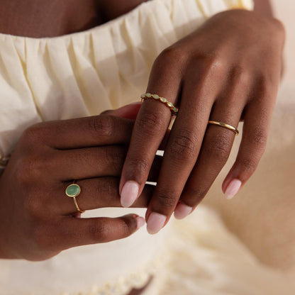 Marquise Jade Ring