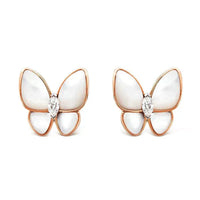 [Luna Brilliance]BUTTERFLY MOP DIAMOND EARRINGS